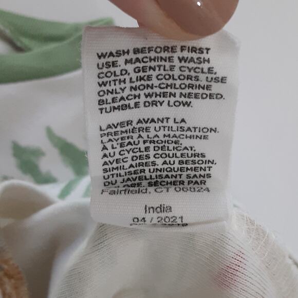 Burts Bees Kids 10 Pajama Set Christmas Reindeer Forest White Organic Cotton - Picture 12 of 12